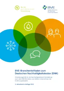 Abbildung: Titel des BVE-Branchenleitfaden zum Deutschen Nachhaltigkeitskodex (© BVE)